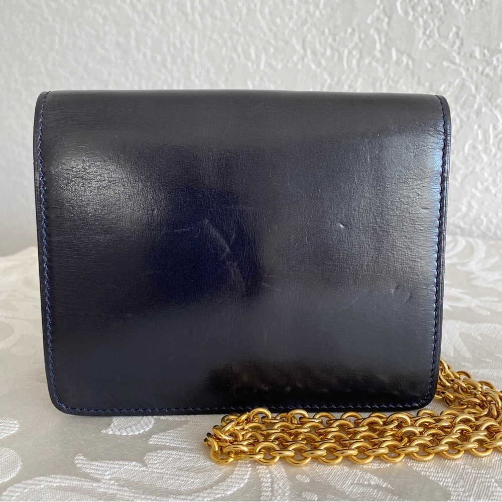 Céline Navy leather door knocker detail mini bag - Picture 2 of 16